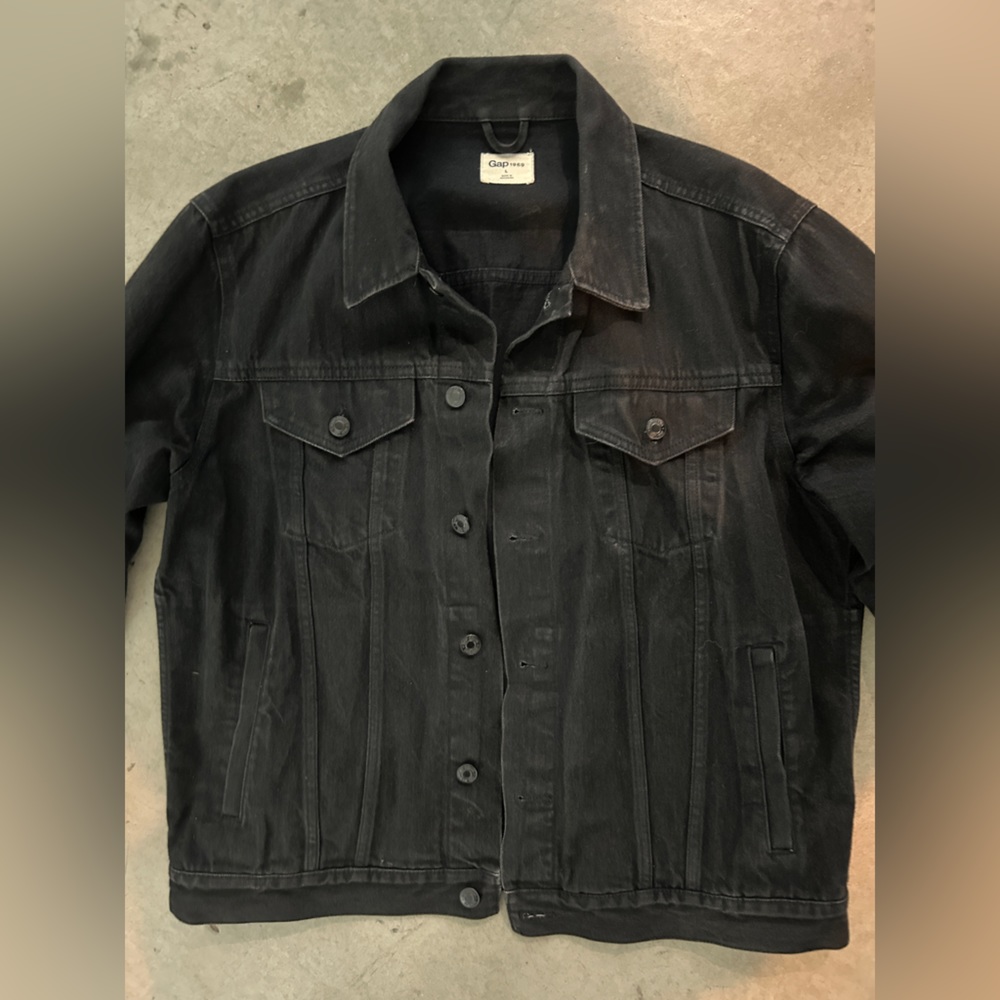 Gap Black denim jacket.